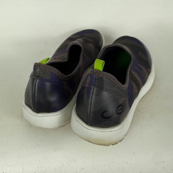 Oofos OOmg Comfort Sneakers Womens 7 Camouflage Slip On Low Top Round Toe Casual - Picture 7 of 10